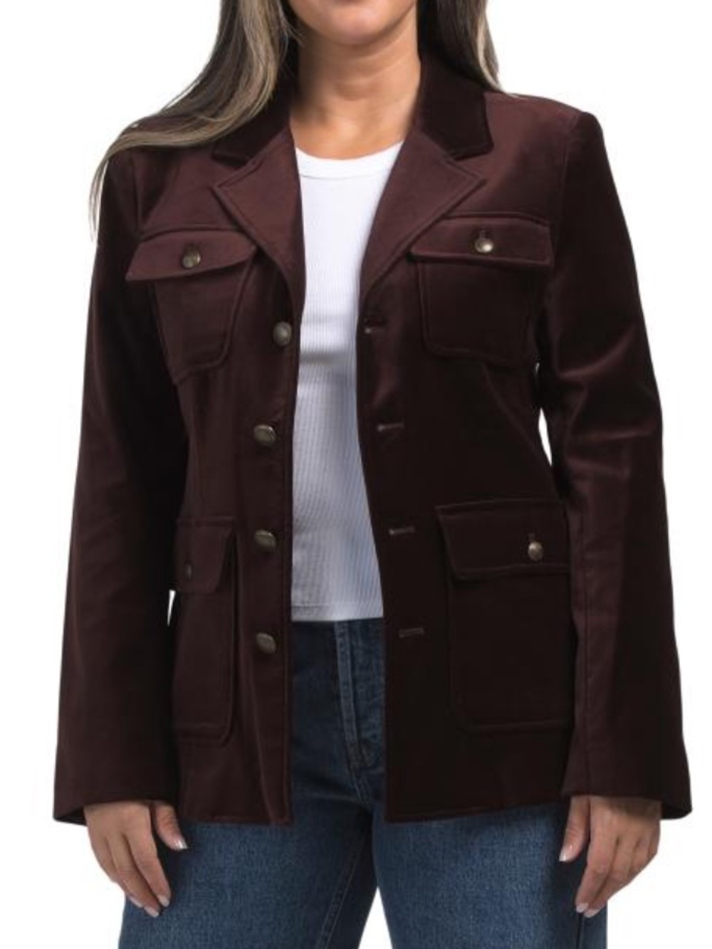 PAIGE Aubergine reign blazer
